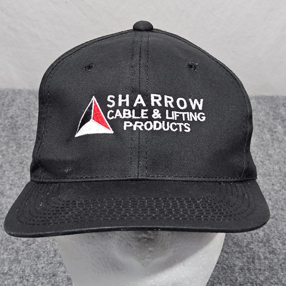 Sharrow Cable Lifting Products Hat Black Snapback Workwear Cap Industrial